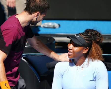 Гришо тренира със Серина Уилямс в Ню Йорк