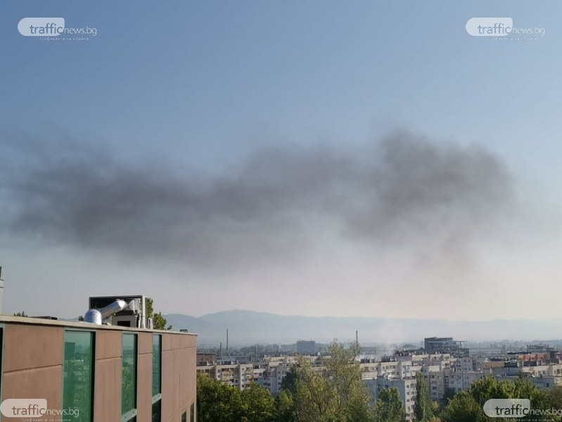 Запалени гуми задимиха столичния 