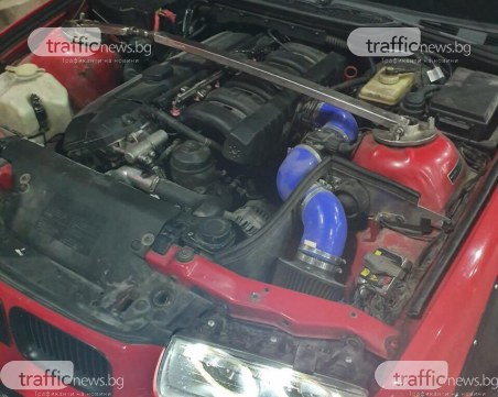 Полицията задържа дрифтър с подсилено БМВ в Кършияка