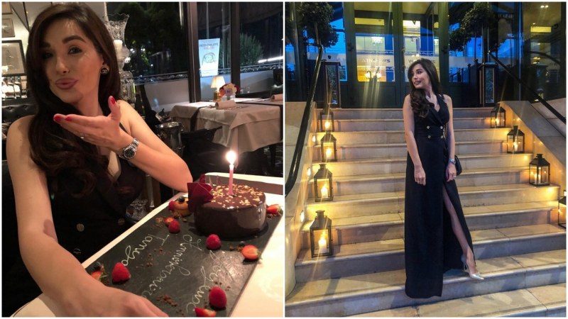 Таня Теттаманти отпразнува 28-мия си рожден ден в стилен ресторант в Женева