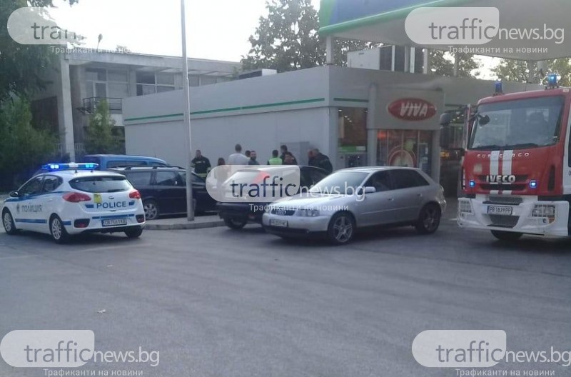 Шофьор се блъсна в бензиностанция в Пловдив