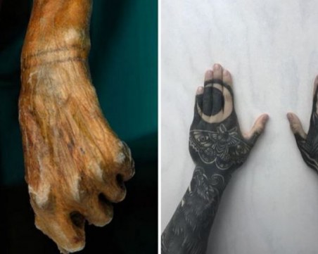 Откриха древен скелет с лечебни татуировки, кожата била почти непокътната