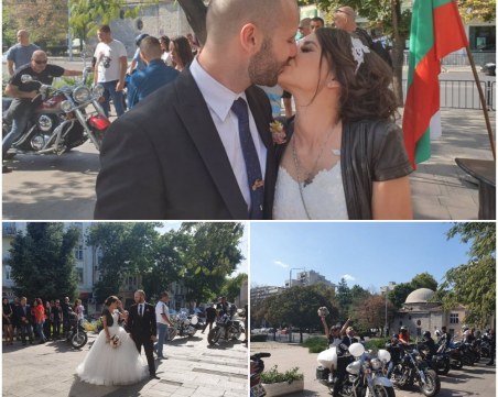 За първи път в Пловдив: Менделсон в рок вариант, рев на мотори вместо клаксони и булка с кожено яке