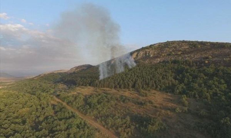 Пожар в Рила, горят треви в района на Сухото езеро