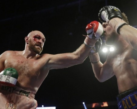 Огромна аркада и силен противник за малко не спряха Тайсън Фюри в 12-рундов трилър