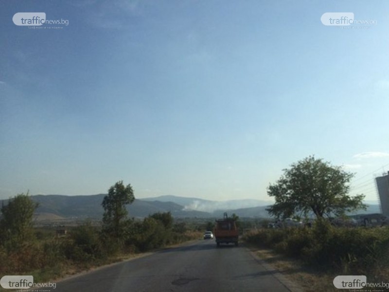 Два пожара около Пловдив потушиха огнеборците днес