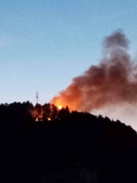 Пожар пламна до училище и детска градина в Асеновград