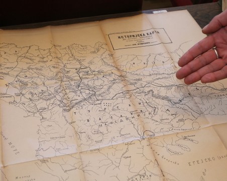 БАН показа картата на Дунавска България от Феликс Каниц