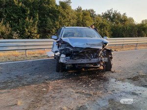 Кола се удари в мантинелата на