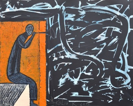 Необозримият Кольо Карамфилов оживява с графики, живопис и инсталации в НДК