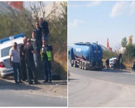 Гонка с нарушител е причина за инцидента с патрулка на околовръстното на Асеновград