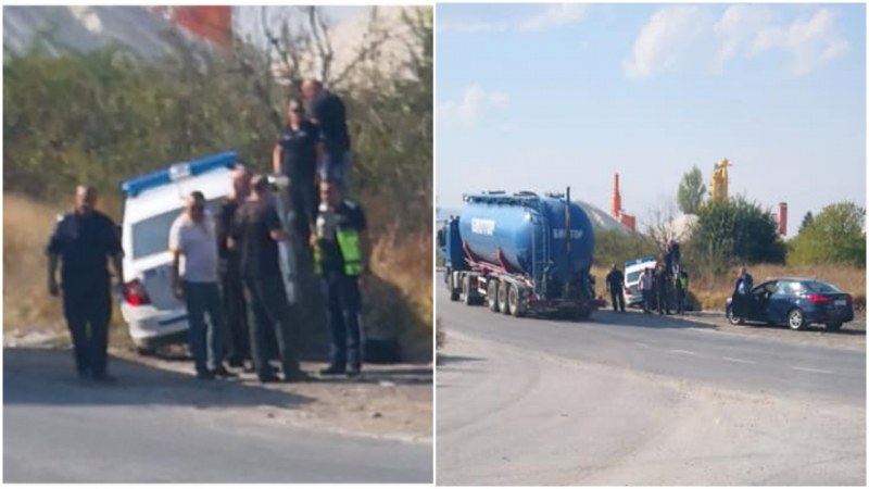 Гонка с нарушител е причина за инцидента с патрулка на околовръстното на Асеновград