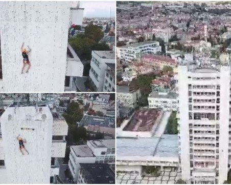 Рекорд! Ники от Пловдив изкатери стената на Община Пазарджик за 3.11 минути