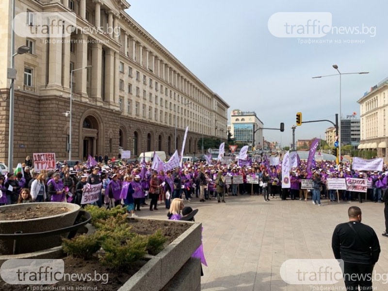 Протест иска 900 лв. заплата за медсестри и поне 1100 лв. за лекари
