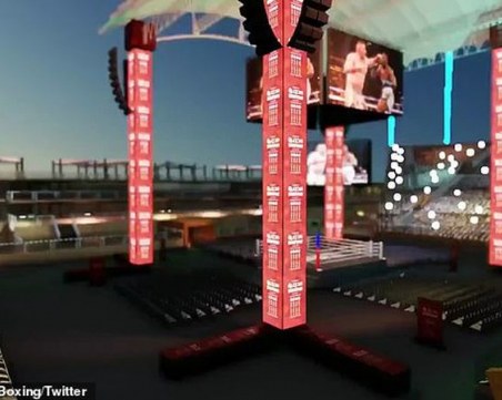 15-хилядна гладиаторска арена за мача Джошуа – Руис