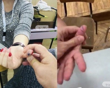 Скандали в Пловдив! Членове на избирателни комисии са с белязани ръце с мастило