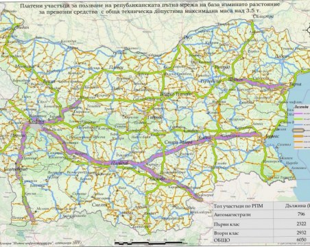 Превозвачите ще плащат тол такси за 6050 километра, още смятат тарифите
