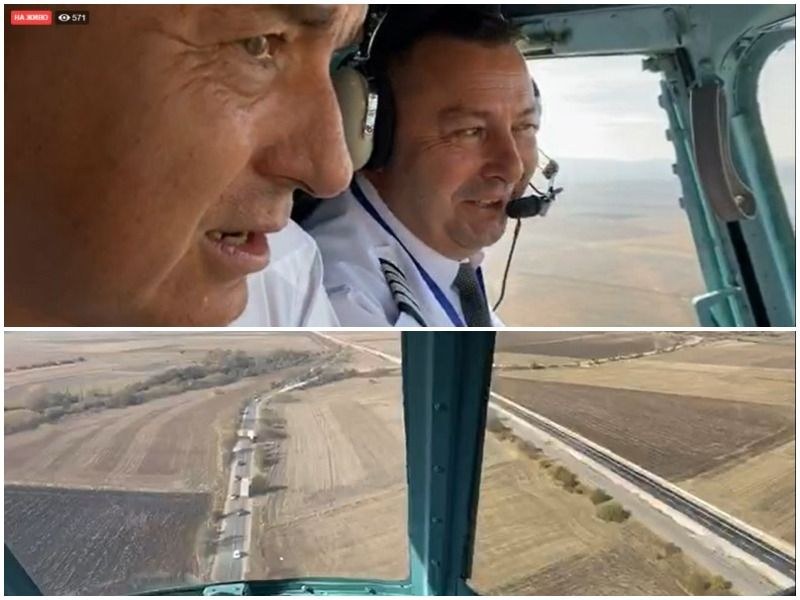 Борисов на живо от хеликоптера: Правим така, че и Сърбия да има пристанища – Варна и Бургас
