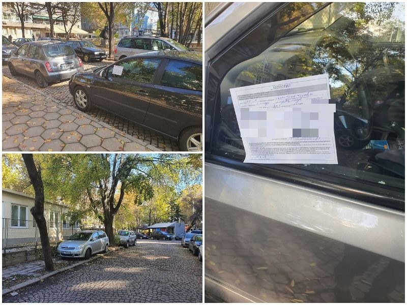Образователно-наказателна акция на полицията в Пловдив за неправилно паркиране