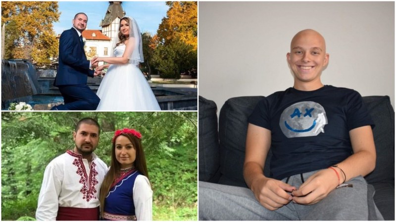 Младоженци от Пазарджик отказаха букети на сватбата си, дариха парите за лечението на Георги Арнаудов