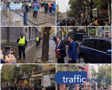 ВСС започна заседанието, привържениците на Гешев отвън с пъти повече от противниците му