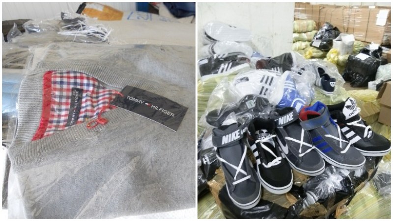 Над 11 хиляди дрехи имитиращи известни марки задържаха на границата