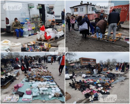 Руският пазар в Пловдив – джапанки с размер S,M и L изскачат от багажника на МL