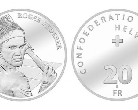 Увековечават великия Роджър Федерер на сребърна монета