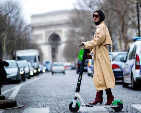 Как да караме електрическа тротинетка в снега