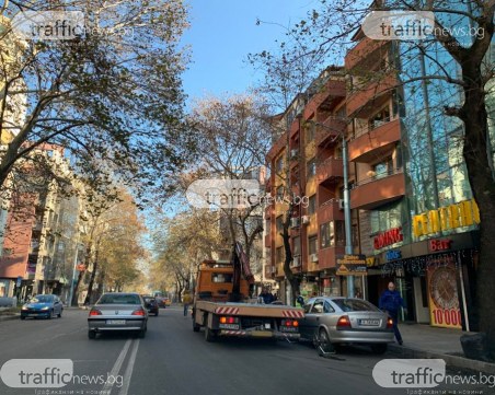 Акция в центъра на Пловдив, паяк вдига наред нарушителите