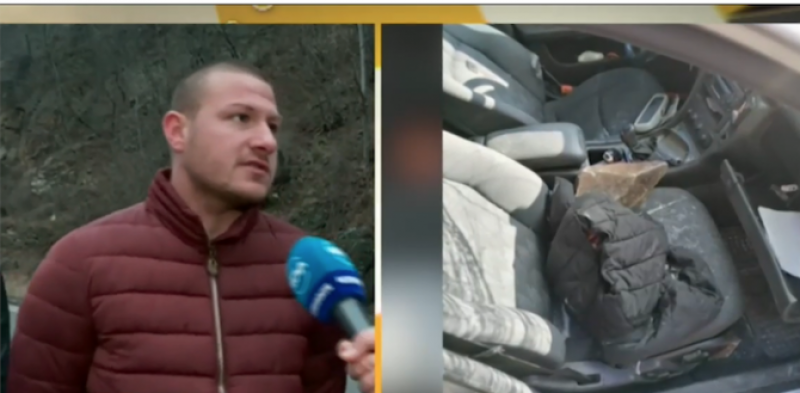 Падащи камъни едва не убиха семейство на натоварен път