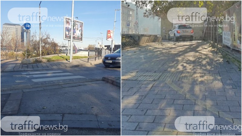 Бургаски тарикат с джип  през пешеходен остров в Пловдив