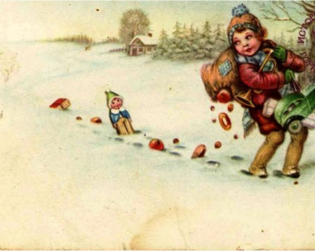 Невероятни коледни картички от преди повече от 1 век