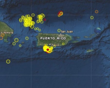 Силен трус разтресе Пуерто Рико