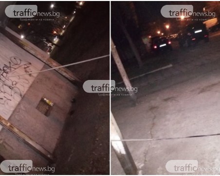 Жица падна на метри от блок в Пловдив! Идеалната бесилка е