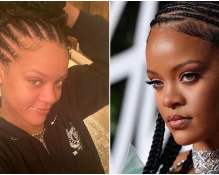 Първото селфи 2020 на Риана - без капка грим