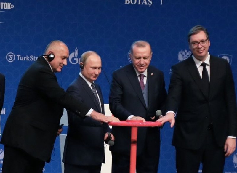Борисов, Путин, Ердоган и Вучич тържествено откриха 