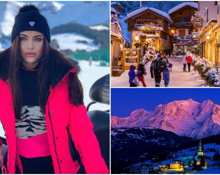 Лили Ангелова на приказна почивка във френския ски диамант Межев