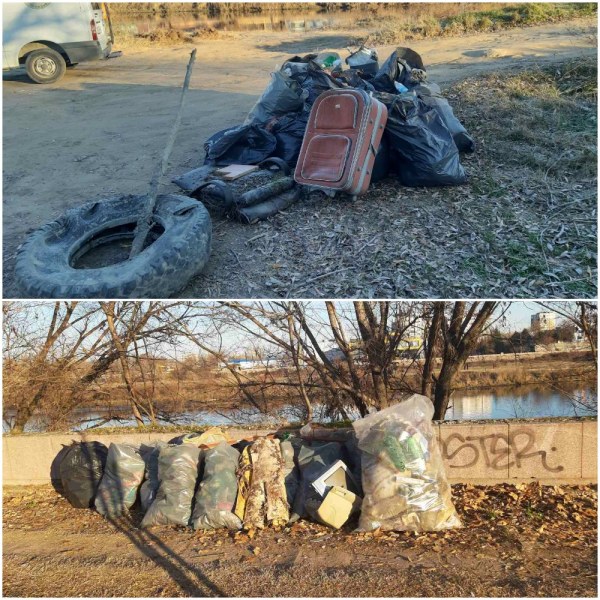 Само за ден: 50 чувала боклук събраха от река Марица под моста на УХТ