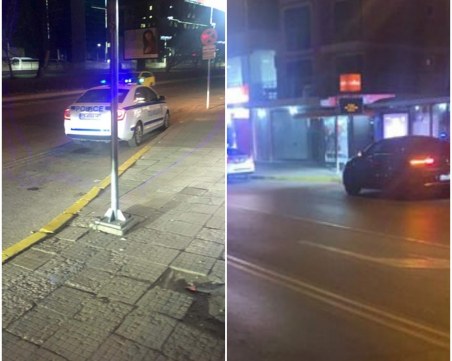Екшън в Смирненски! Крадец бяга с крадена кола, блъсна полицейска астра