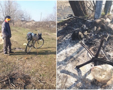 Спипаха мъж да гори гуми край Марица