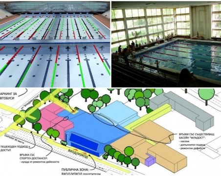 Замразиха строителството на плувния комплекс за 12 млн. лева в Пловдив – няма пари