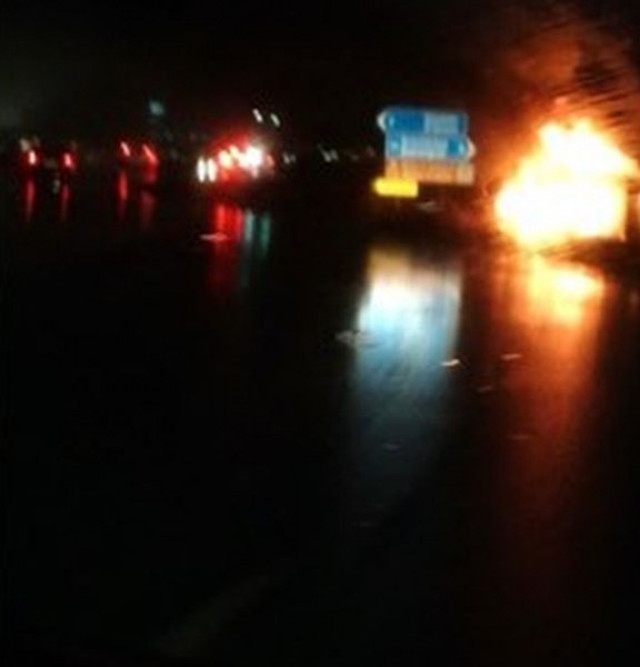Пожар избухна на пътя Пловдив-Асеновград