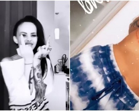 Сузанита си татуира ангел с... калашник