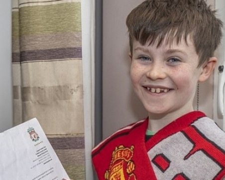 Юрген Клоп трогна с писмо до невръстен фен на Манчестър Юн