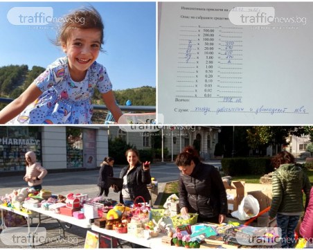 Само за 2 дни: Пловдивчани събраха 2 000 лв. в помощ на малката Бориса