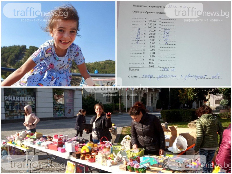 Само за 2 дни: Пловдивчани събраха 2 000 лв. в помощ на малката Бориса