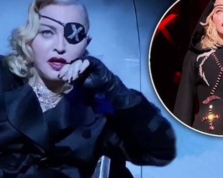 Мадона падна жестоко по време на концерт