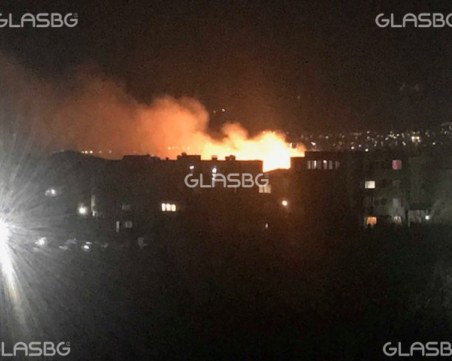 Голям пожар изплаши жителите на пловдивски квартал