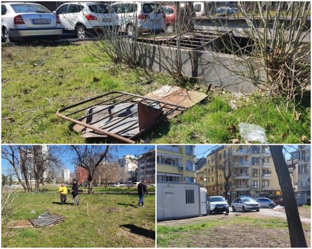 Опитаха да разбият спорната тоалетна в парка зад 